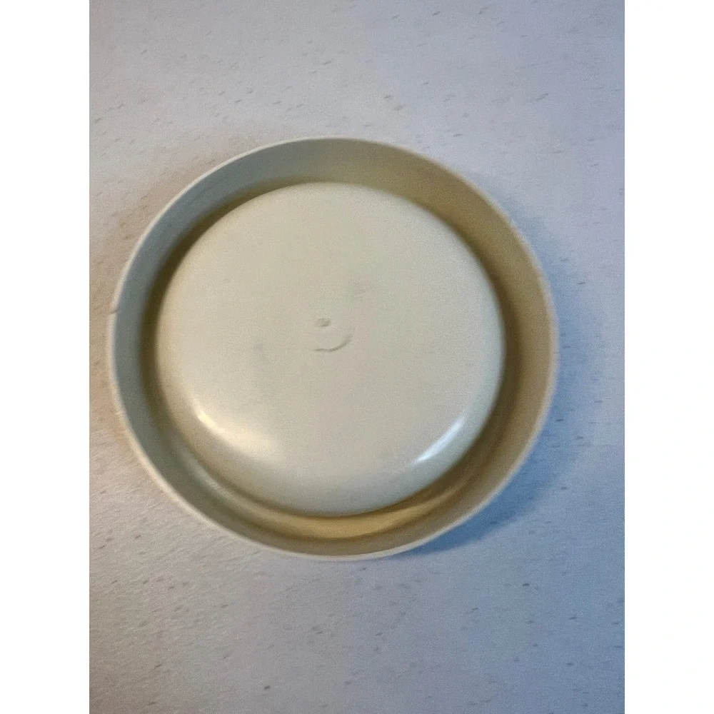 Vintage Friskies Cat Food Bowl I Love My Friskies Plastic White Retro Pet Dish
